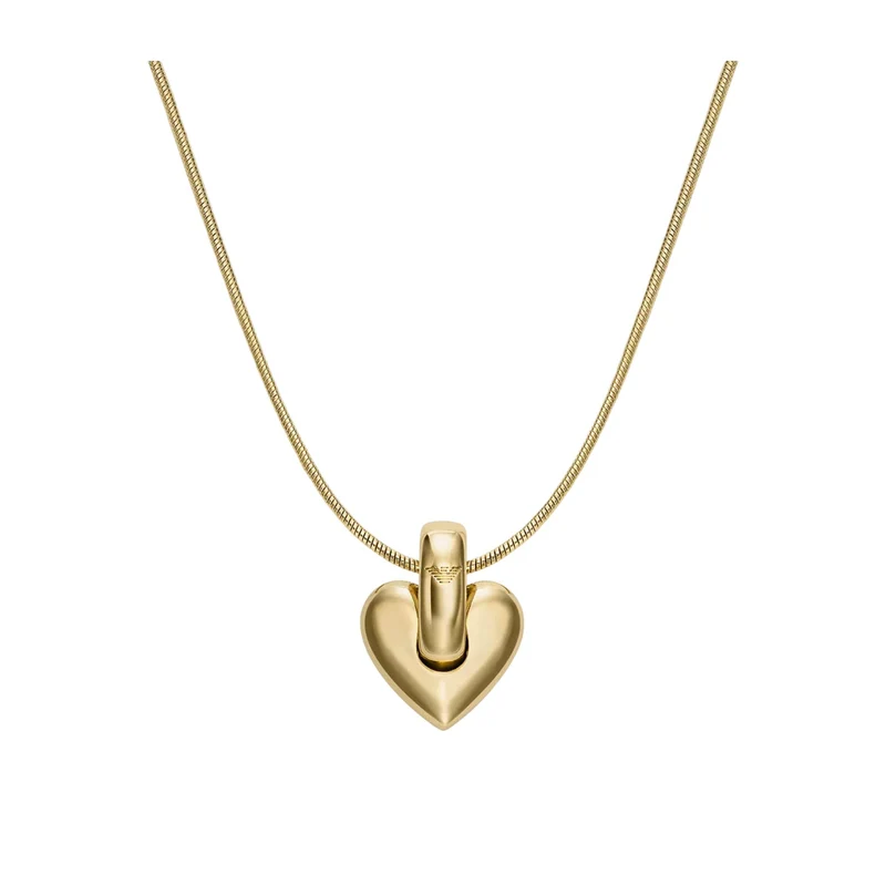 Emporio Armani Gold-Tone Brass Pendant Women's Necklace EGS3265710
