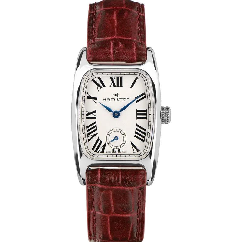 Hamilton American Classic 24mm Small Second White Dial Leather Ladies Quartz Watch H13321811