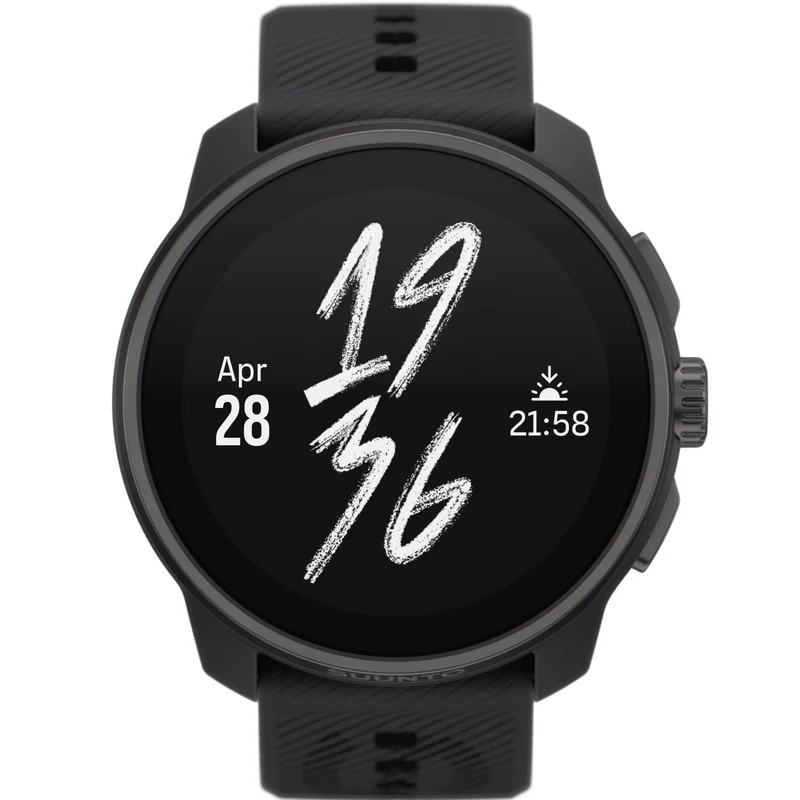 Suunto Race S All Black AMOLED Digital Silicone Smart Fitness Watch SS051013000