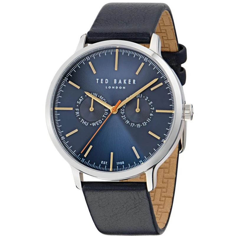 Ted Baker Haarvin Blue Dial Leather Strap Men's Watch BKPHAS503