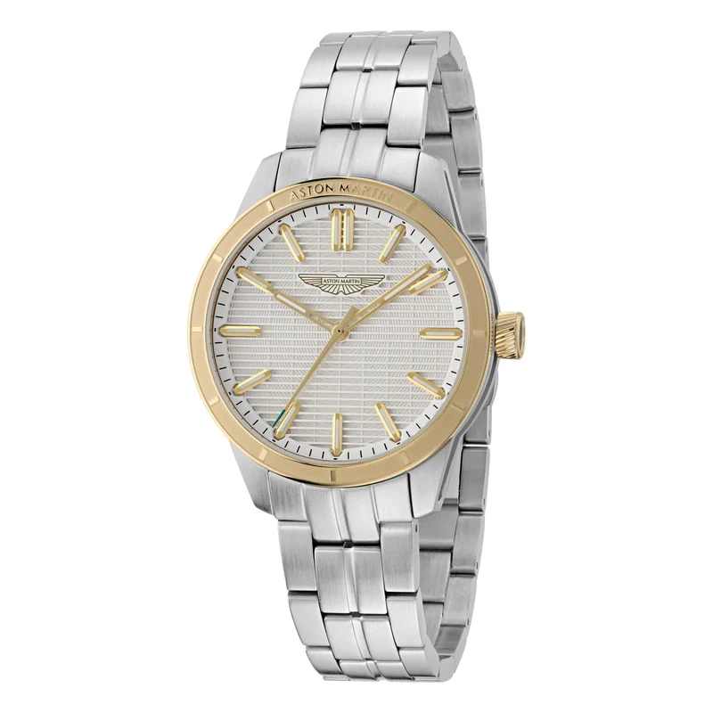 Aston Martin Quartz Grey Dial Steel Strap Men's Watch MTIH1F501