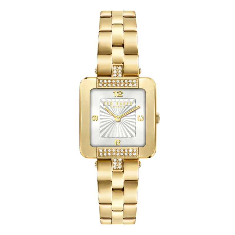 Ted Baker Mayse Multifunction Gold-Tone Stainless Steel White Dial Women's Watch BKPMSS304