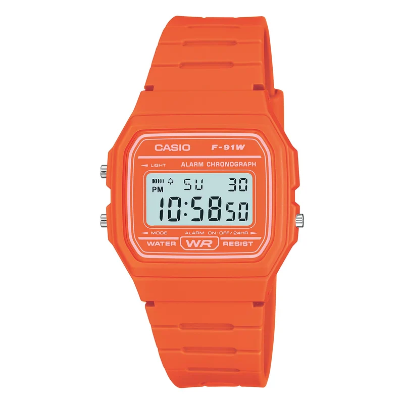 Casio Vintage Quartz Digital Resin Strap Watch F-91WC-4A2EF