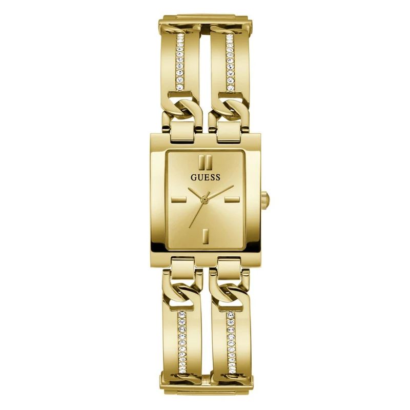 Guess Mod ID Champagne Dial Stainless Steel Strap Women's Watch GW0668L2