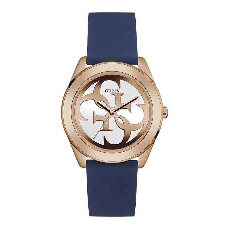 Guess G-Twist White Dial Silicone Strap Women's Watch W0911L6