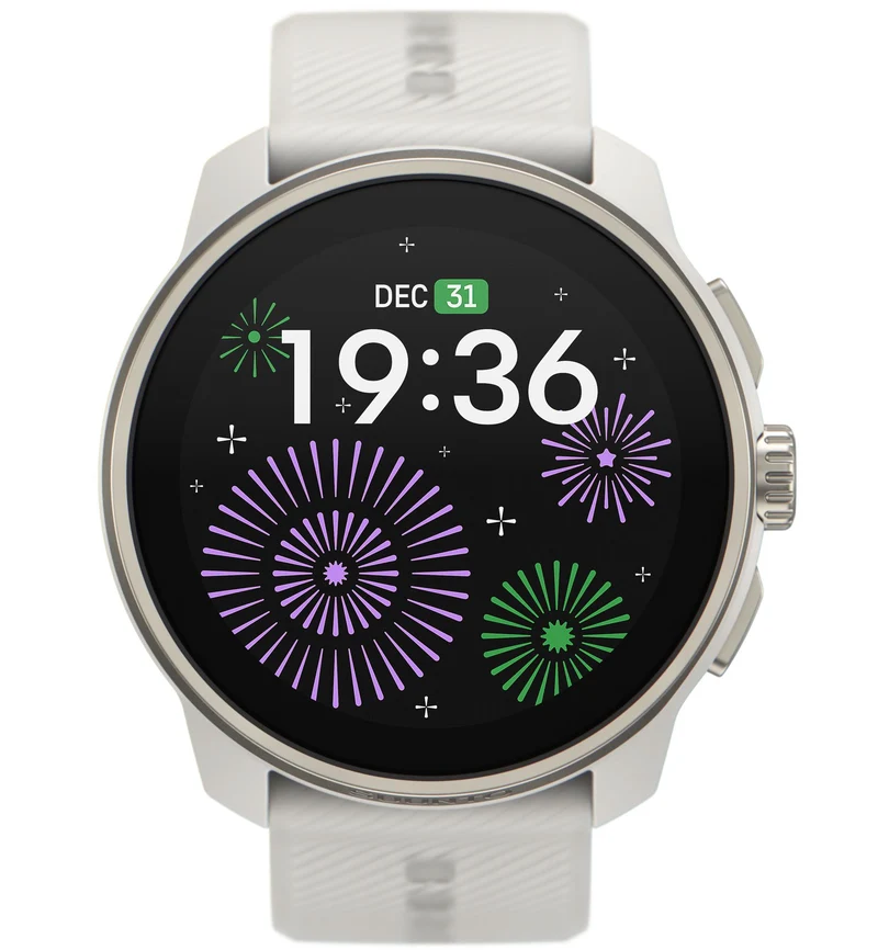 Suunto Race S Powder Gray AMOLED Digital Silicone Strap Smart Fitness Watch SS051017000