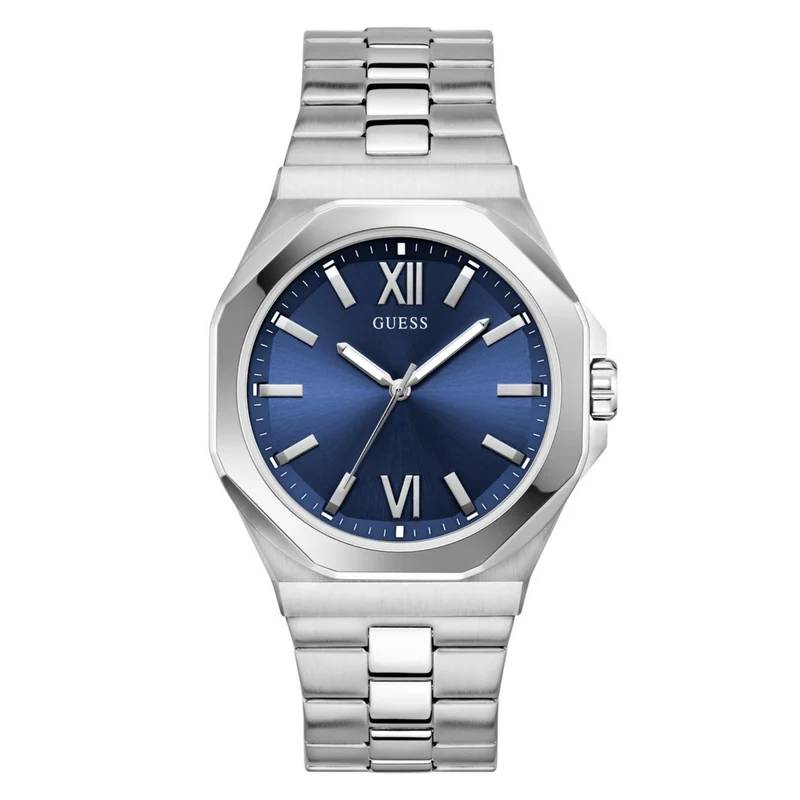 Guess Emperor Blue Dial Stainless Steel Strap Men's Watch GW0849G1