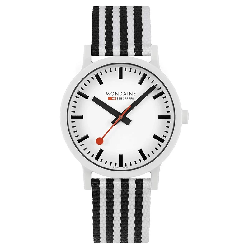 Mondaine Essence Quartz White Dial PET Watch MS1.41110.LA