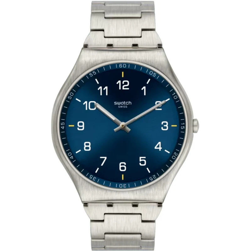 Skin Irony Navy Dial Stainless Steel Bracelet Watch SS07S106G