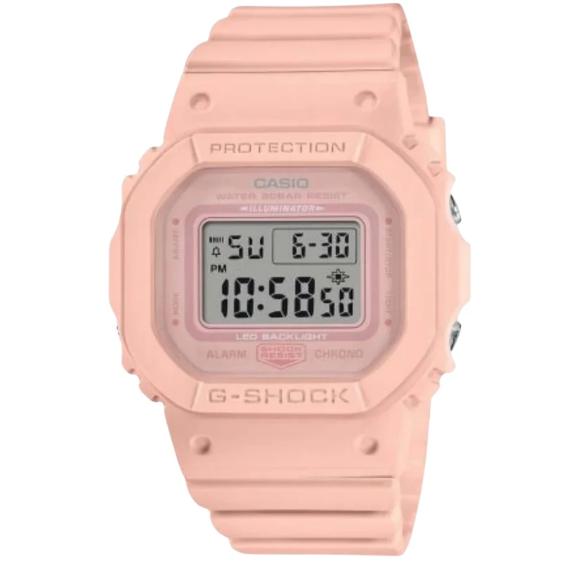 Casio G-Shock Quartz Pink Dial Pink Resin Strap Watch GMD-S5600BA-4ER