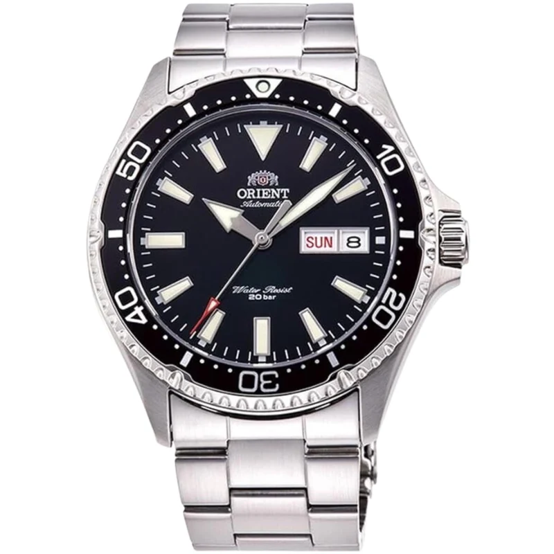 Orient Mako III 42mm Black Dial Steel Mens Automatic Watch RA-AA0001B19B