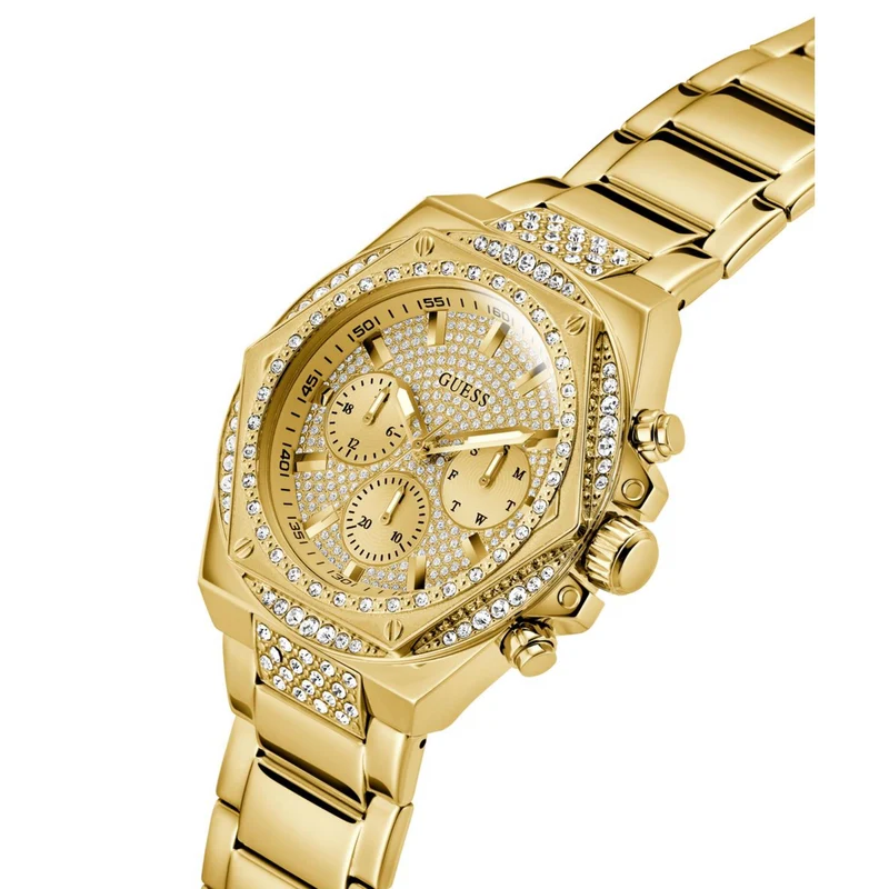 Guess Fury Gold Dial Stainless Steel Strap Men's Watch GW0899G2