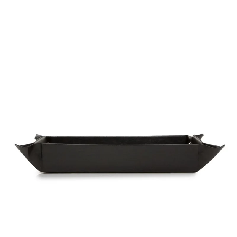 WOLF Heritage Coin Tray Black Leather 290002