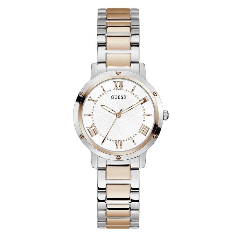 Guess Dawn White Dial Stainless Steel Strap Women's Watch GW0404L3