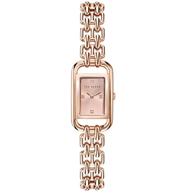 Ted Baker Tessye Rose Gold Dial Stainless Steel Strap Ladies Watch BKPTTS406