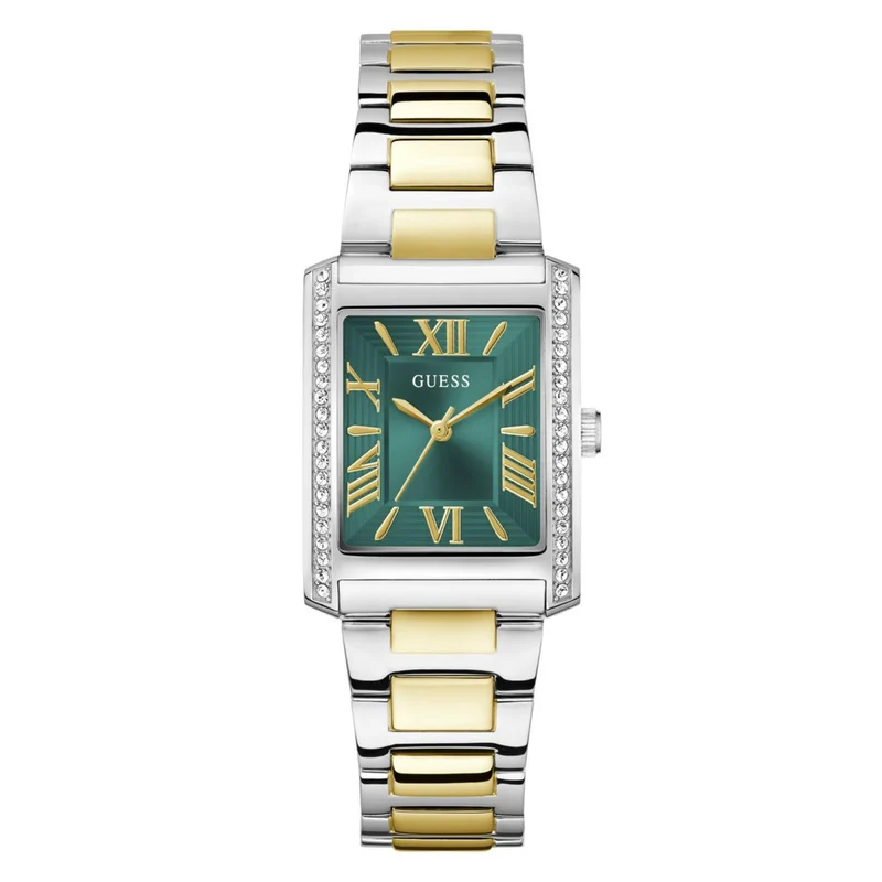 Guess Bonnie Green Dial Stainless Steel Strap Women's Watch GW0874L2