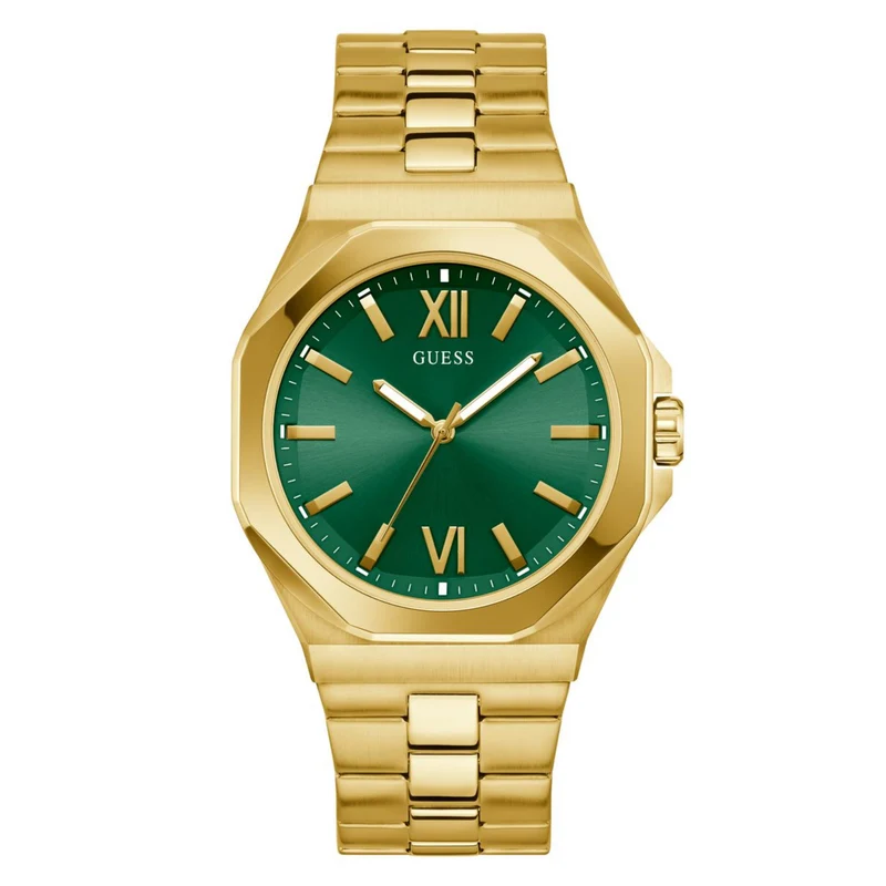Guess Emperor Green Dial Stainless Steel Strap Men's Watch GW0849G2