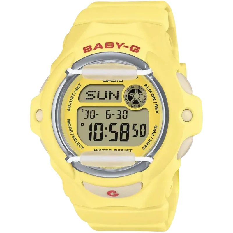 Casio BABY-G Series Digital Yellow Resin Strap Women's Watch BG-169CH-9ER