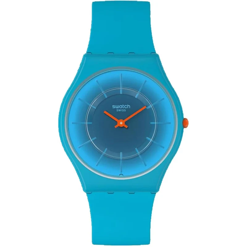 Swatch Skin Radiantly Teal Quartz Blue Dial Watch SS08N114