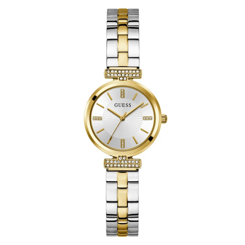 Guess Array Silver Dial Stainless Steel Strap Women's Watch GW0762L5