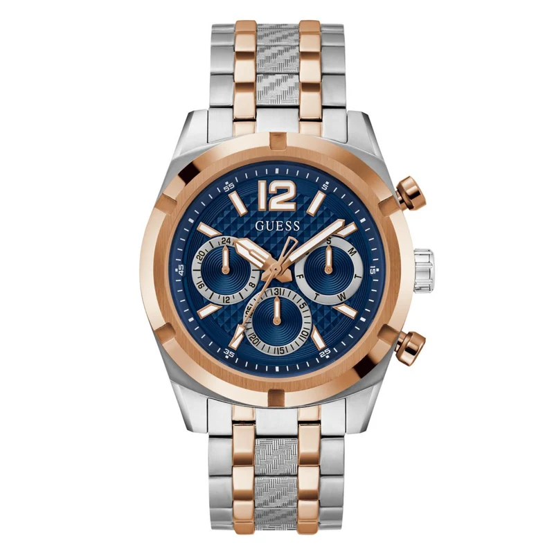 Guess Resistance Blue Dial Stainless Steel Strap Men's Watch GW0714G3