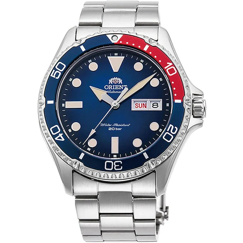 Orient Mako 42mm Blue Dial Steel Mens Automatic Watch RA-AA0812L19B