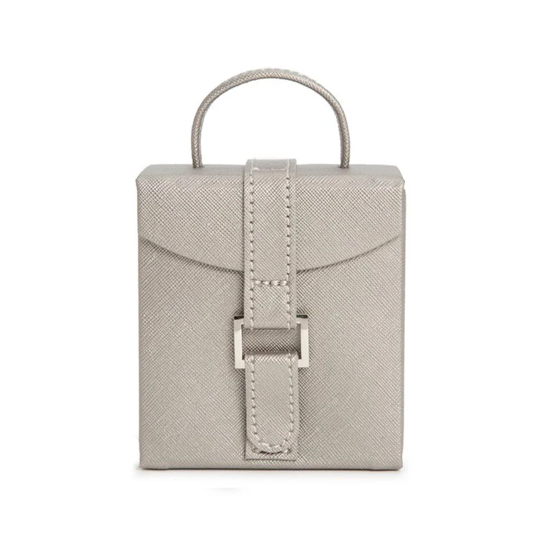 WOLF Heritage Fold-Out Jewelry Box Tan Leather 281234