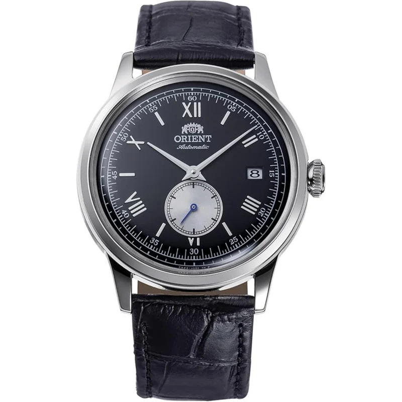 Orient Bambino 38mm Small Seconds Black Dial Leather Automatic Watch RA-AP0101B30B