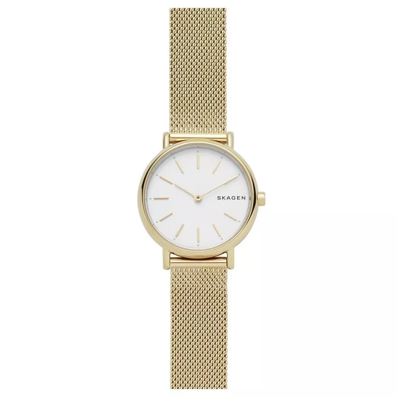 Skagen Signatur Lille 30mm White Silver Dial Steel Ladies Quartz Watch SKW2693