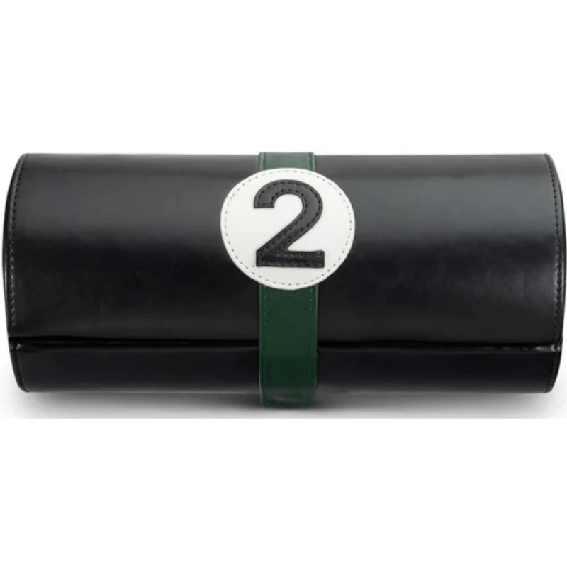 Mainspring Raceday Podium 4-Slot Watch Case Collector Pouch - Poker Black MS-101-WR1-02
