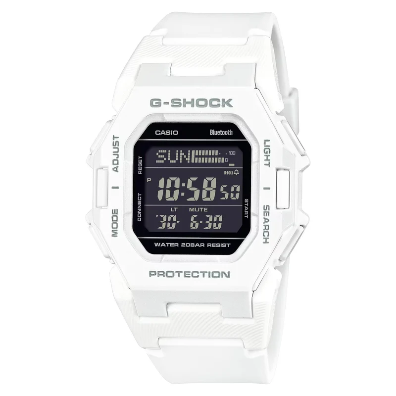 Casio G-Shock Core Digital White Resin Strap Men’s Watch GD-B500-7ER