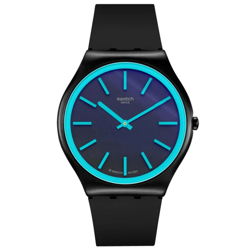 Swatch Obsidian Shimmer Blue Dial Watch SS07B111