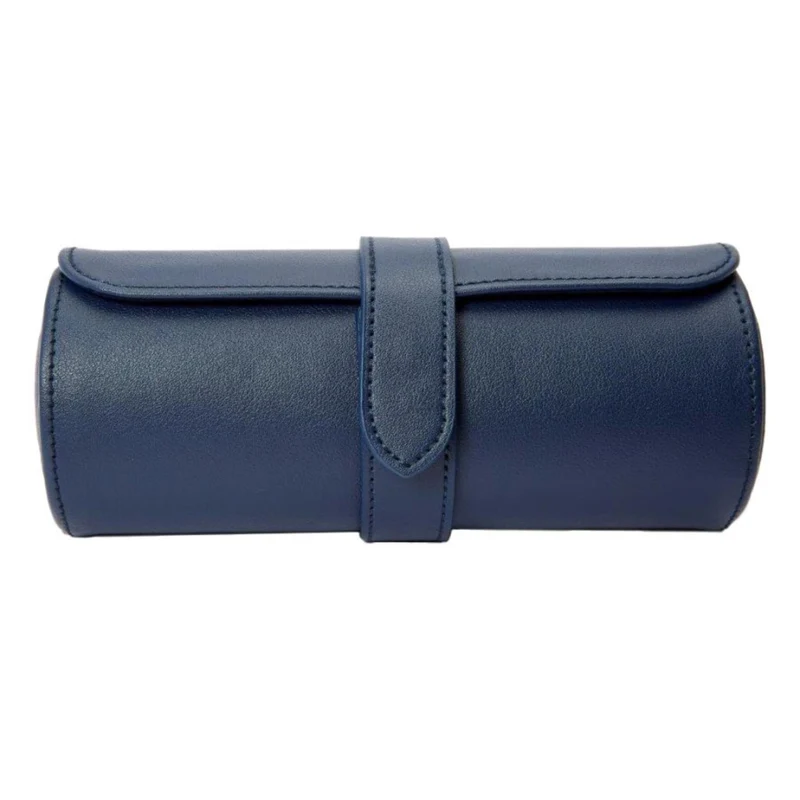 WOLF Heritage Watch Roll Navy Leather 305617