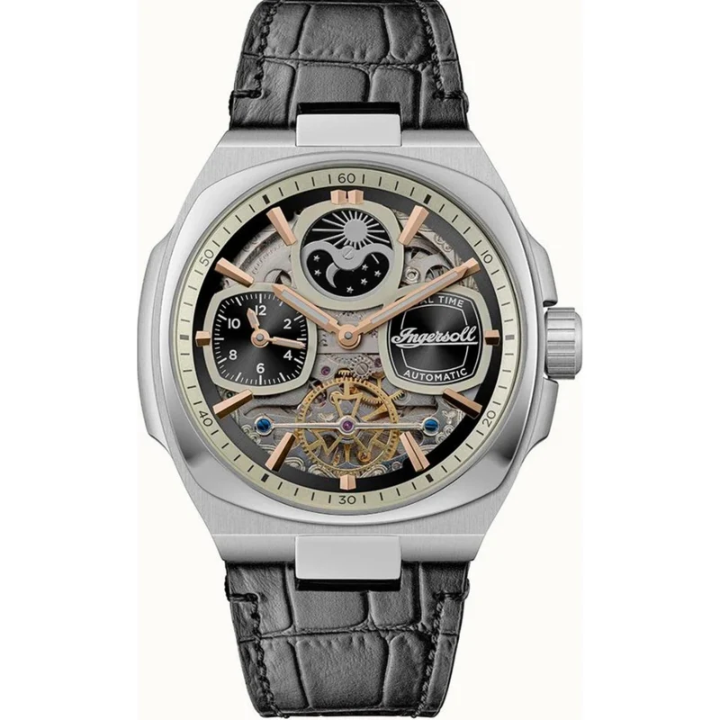 Ingersoll 1892 The Spirit Automatic Men’s Watch Brown Leather Strap I15801