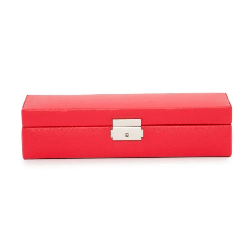 WOLF Heritage Safe Deposit –Red Saffiano Leather 280314