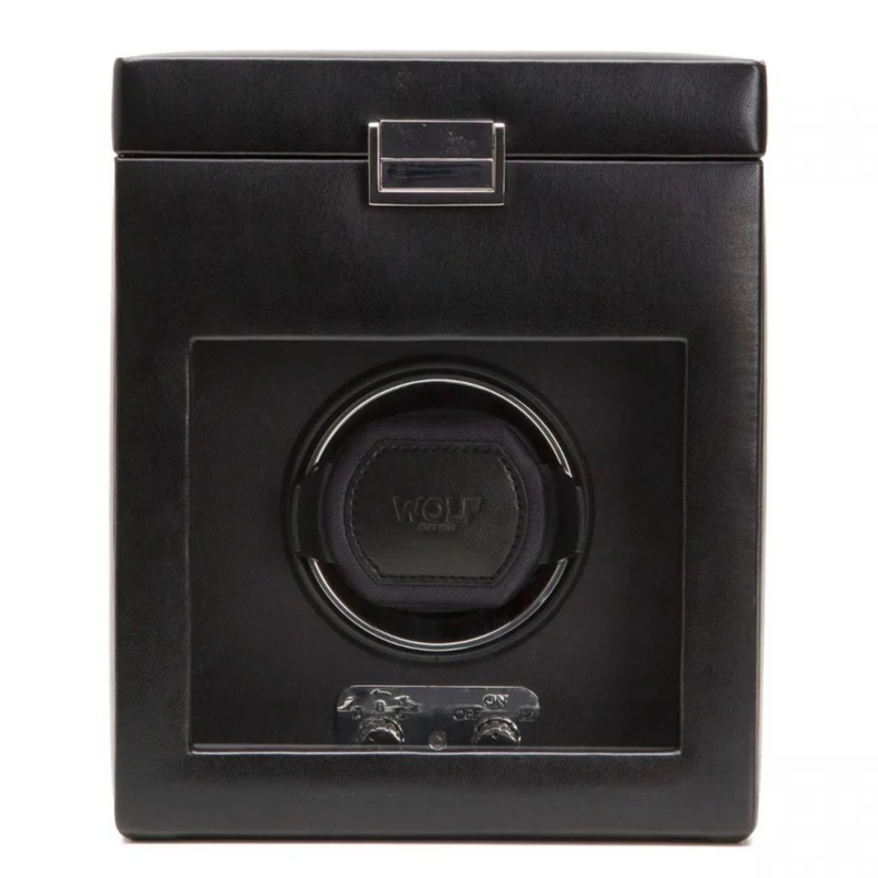 WOLF Heritage Single Winder with Storage Black 270302