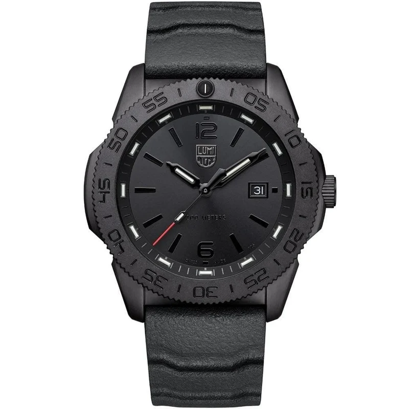 Luminox Pacific Diver Quartz Movement Black Dial Rubber Bracelet Men's Watch XS.3121.BO