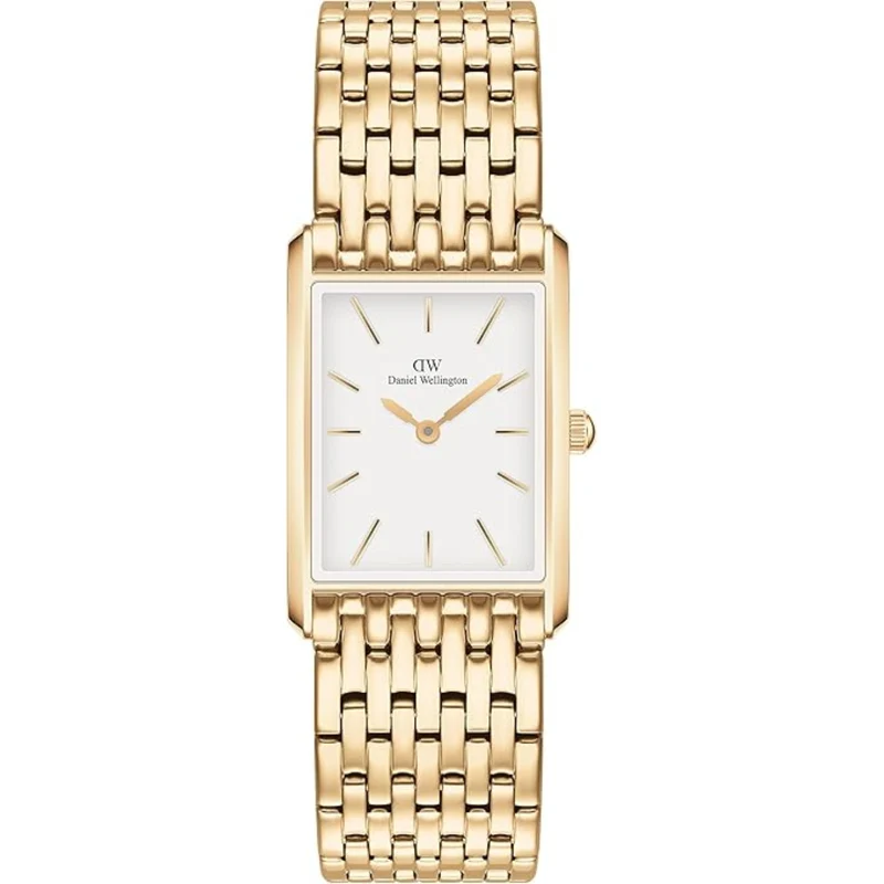 Daniel Wellington Bound 22mm White Dial Steel Ladies Quartz Watch DW00100705