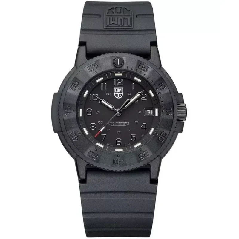 Luminox Original Navy SEAL 43mm Black Dial Rubber Mens Quartz Watch XS.3001.EVO.BO.S