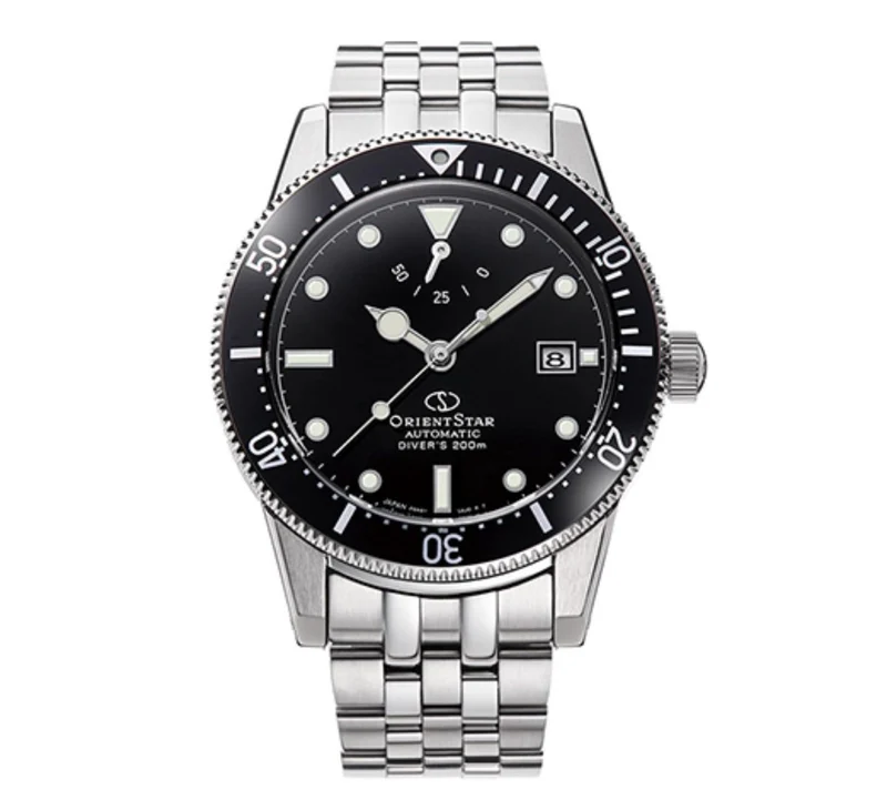 Orient Star 41mm Ex-Display Diver 1964 2nd Edition Black Dial Steel Mens Automatic Watch RE-AU0601B00B-EX