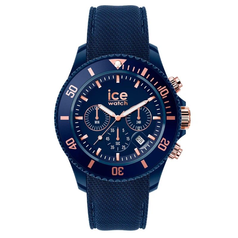 ICE Watch ICE Chrono Blue Dial Silicone Strap Men's Watch 020621