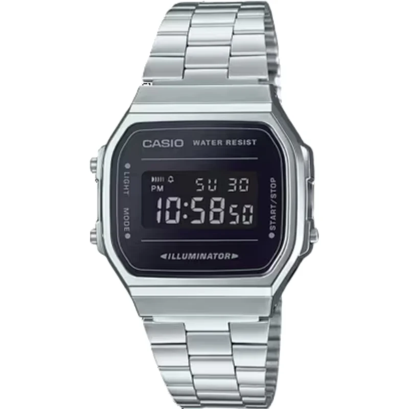 Casio Vintage Retro Illuminator Digital Steel Watch A168WEM-1EF