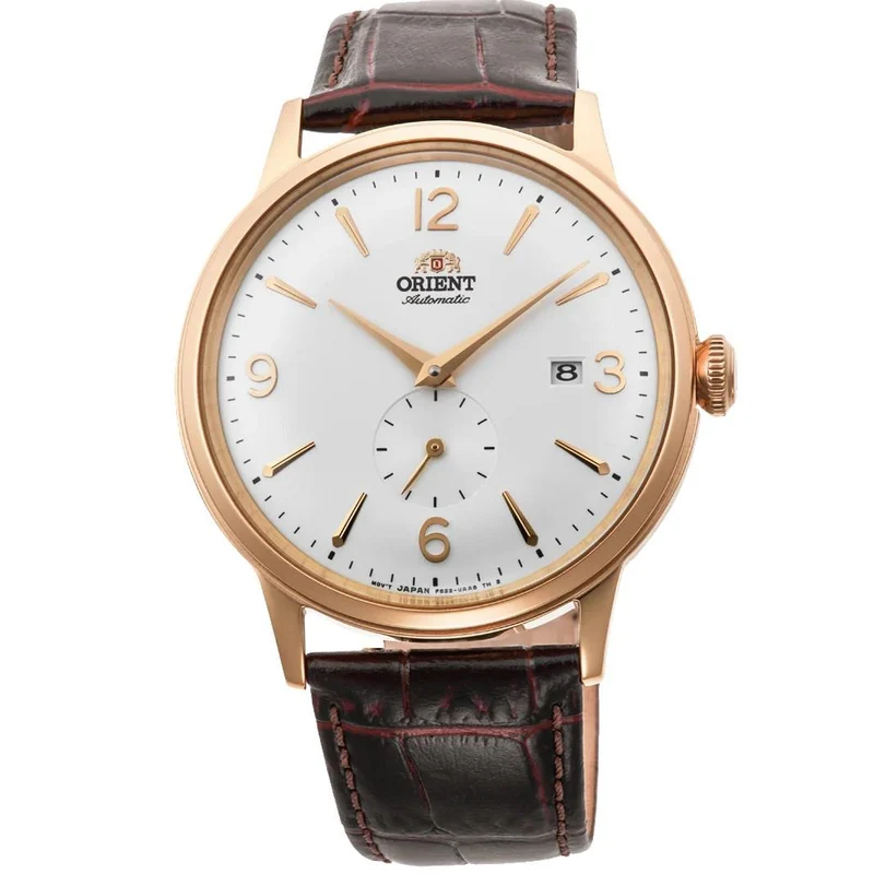 Orient Bambino 41mm White Dial Leather Mens Automatic Watch RA-AP0004S10B