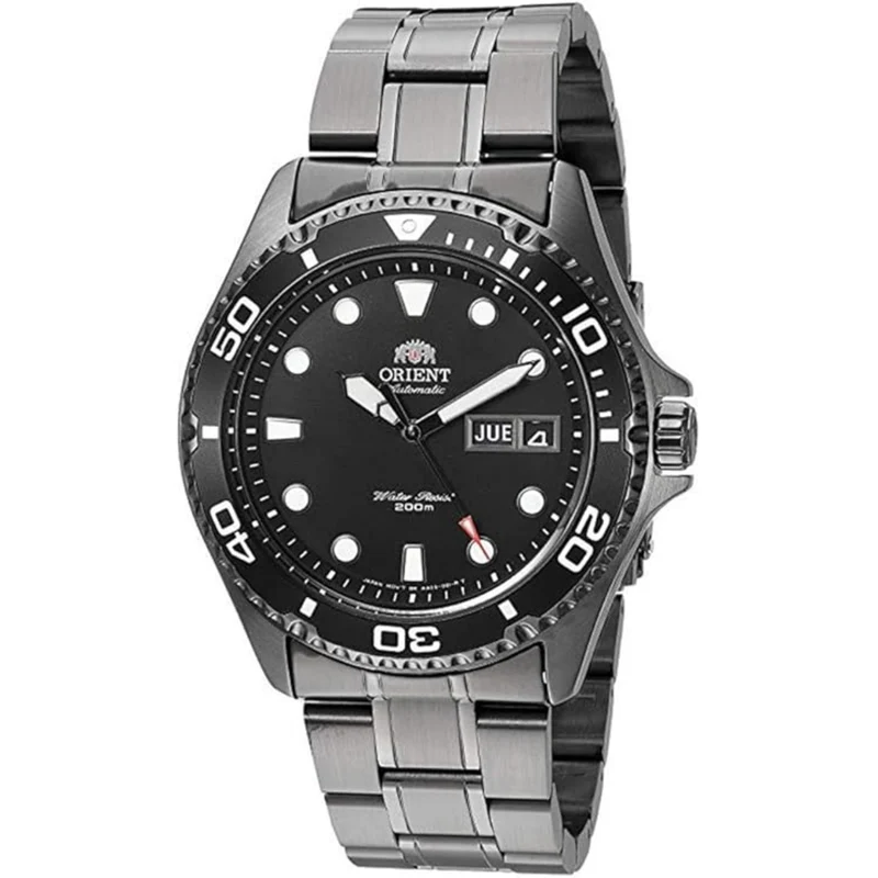 Orient Ray Raven II 41mm Black Dial Steel Mens Automatic Watch FAA02003B9