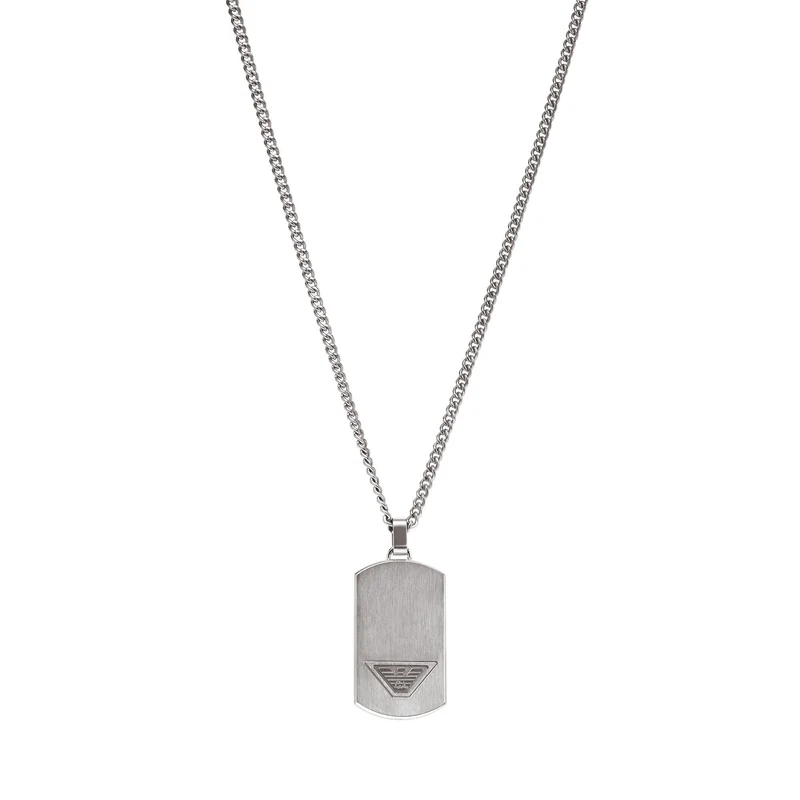 Emporio Armani Stainless Steel Dog Tag Necklace Men’s EGS3125040