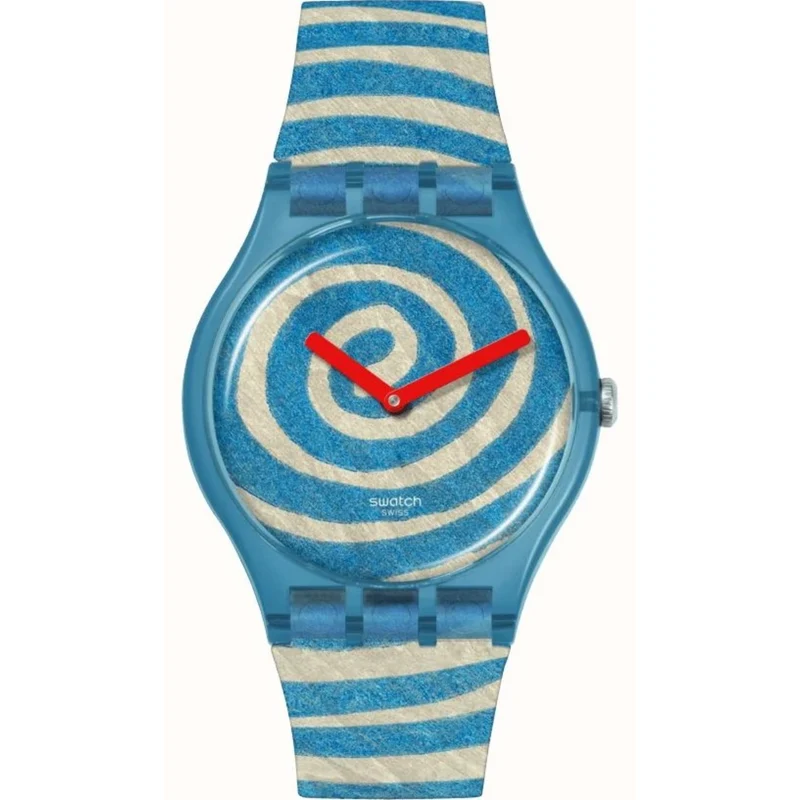 Swatch x Tate Bourgeois's Spirals Silicone Strap Watch SUOZ364C