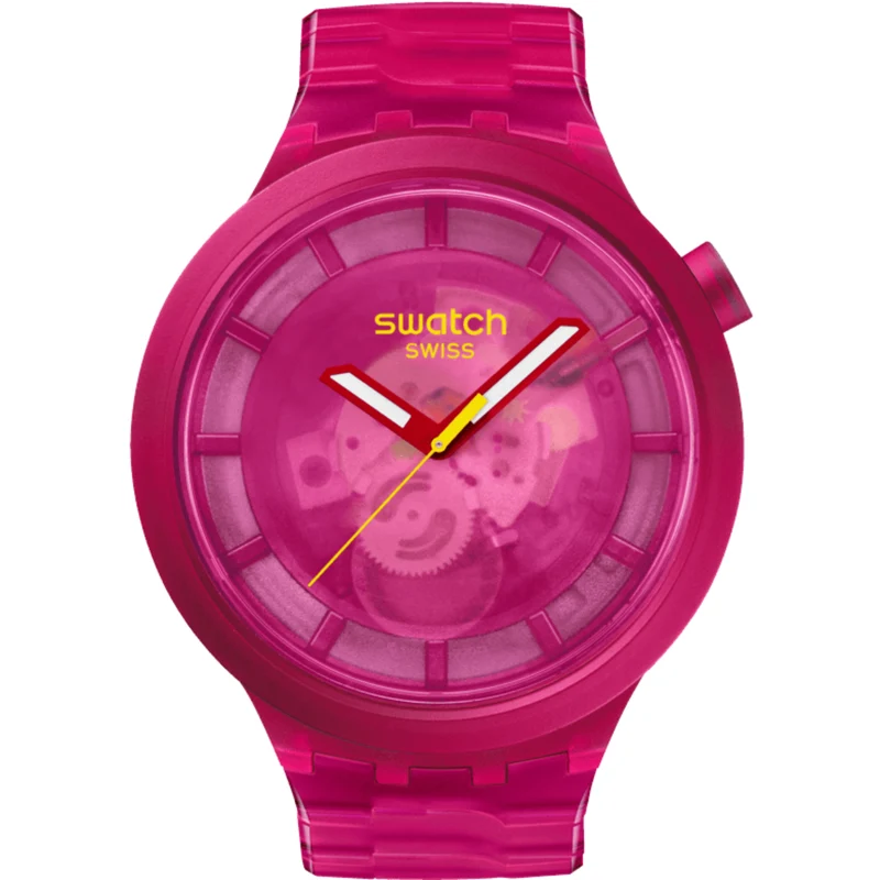 Swatch PINK JOY Pink Dial Pink Bio-Sourced Watch SB05P102
