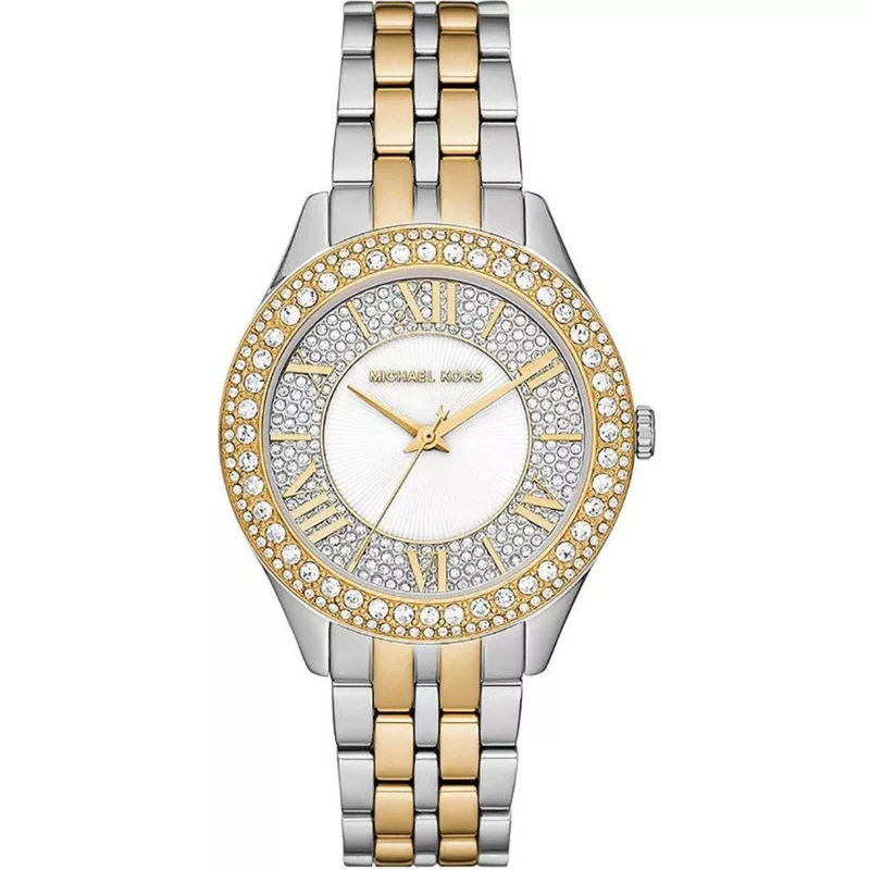 Michael Kors Harlowe Two-Tone Stainless Steel Silver Dial Women's Watch MK4811