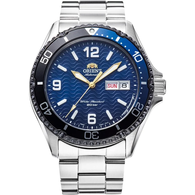 Orient Mako 42mm 20th Anniversary Limited Edition Blue Dial Steel Mens Automatic Watch RA-AA0822L