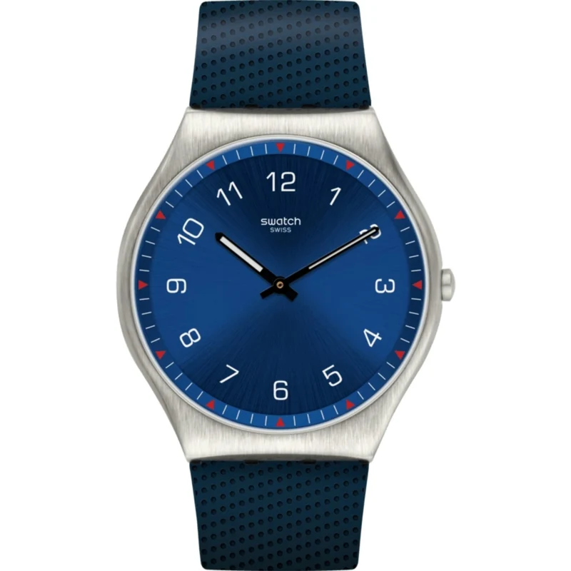 Swatch Skin Irony Quartz Blue Dial Blue Strap Unisex Watch SS07S102